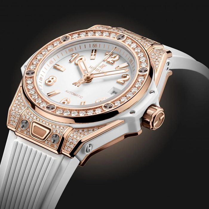 Montre Hublot Big Bang One Click King Gold White Pavé 33mm 485.OE.2080.RW.1604 – Image 4