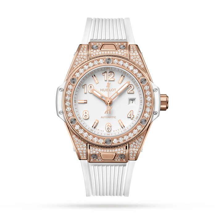 Montre Hublot Big Bang One Click King Gold White Pavé 33mm 485.OE.2080.RW.1604