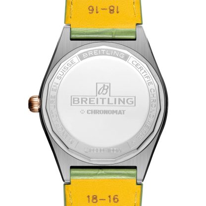 Montre femme Breitling Chronomat Automatic 36 South Sea Green Leather Strap U10380611L1P1 – Image 2