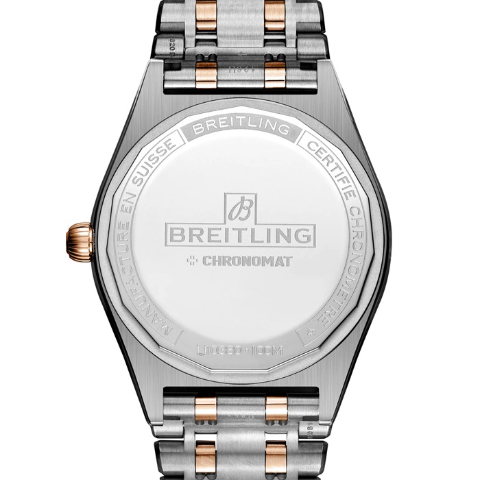 Montre femme Breitling Chronomat Automatic 36 South Sea Green en acier inoxydable et bracelet en or rose 18ct U10380611L1U1 – Image 2