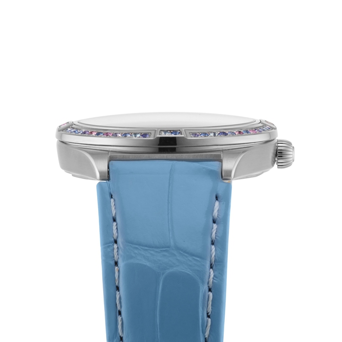 Montre femme Breitling Chronomat Automatic 36 South Sea Ice Blue Leather Strap G10380611C1P1 – Image 5