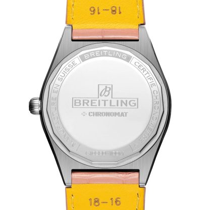 Montre femme Breitling Chronomat Automatic 36 South Sea Pink Leather Strap G10380BB1K1P1 – Image 2