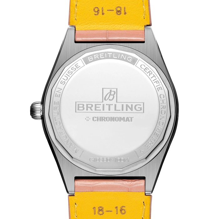Montre femme Breitling Chronomat Automatic 36 South Sea Pink Leather Strap G10380BB1K1P1 – Image 2
