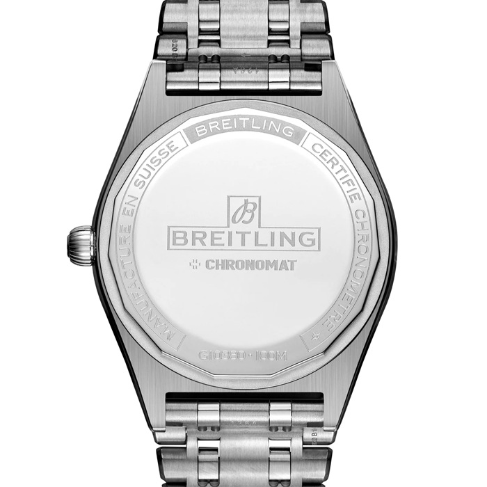 Montre femme Breitling Chronomat Automatic 36 South Sea Pink Stainless Steel Bracelet G10380BB1K1G1 – Image 2