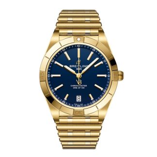 Montre femme Breitling Chronomat Automatic 36mm Victoria Beckham Limited Edition Midnight Blue Yellow Gold K103801A1C1K1