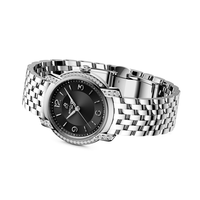 Montre femme Breitling Lady Premier 32mm Noir A77330671B1A1 – Image 4