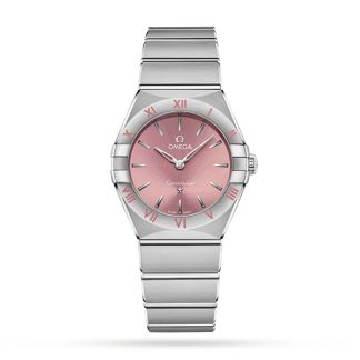 Montre femme Omega Constellation Quartz Steel 28mm Pink O13110286011001