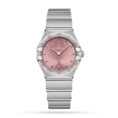 Montre femme Omega Constellation Quartz Steel 28mm Pink O13110286011001