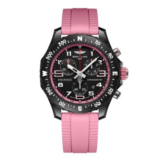 Montre unisexe Breitling Endurance Pro 38 mm Caoutchouc rose X83310D41B1S1