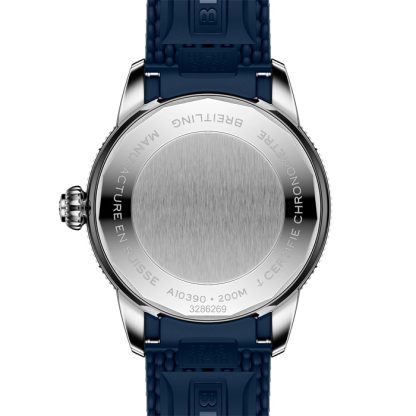 Montre unisexe Breitling Superocean Heritage Automatic 36mm Caoutchouc bleu A10390161C1S1 – Image 2