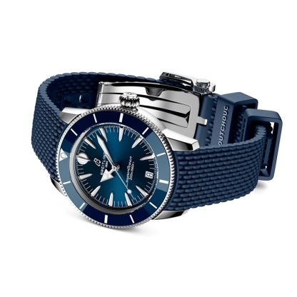 Montre unisexe Breitling Superocean Heritage Automatic 36mm Caoutchouc bleu A10390161C1S1 – Image 4