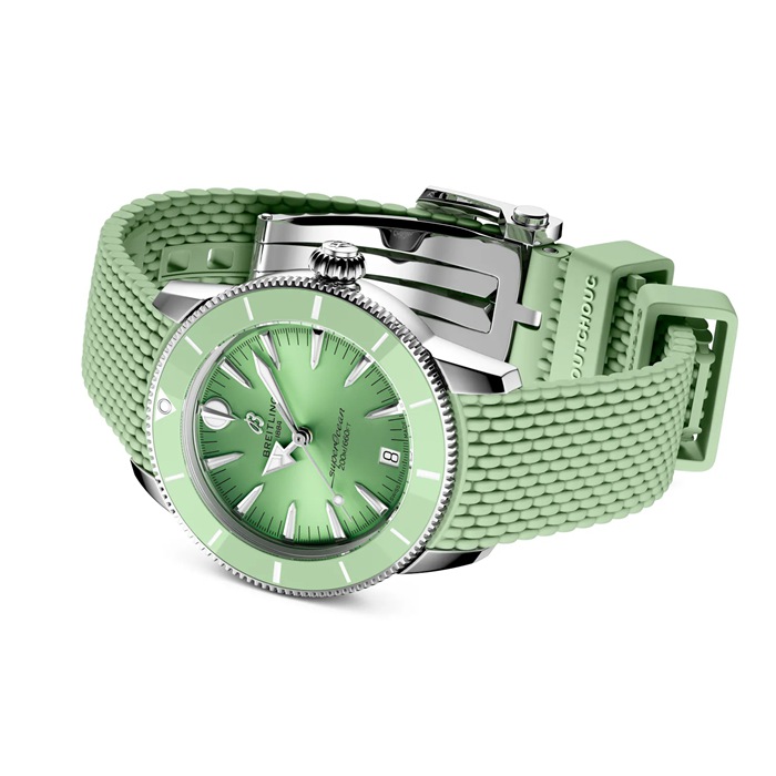 Montre unisexe Breitling Superocean Heritage Automatic 36mm Caoutchouc vert A10390361L1S1 – Image 4