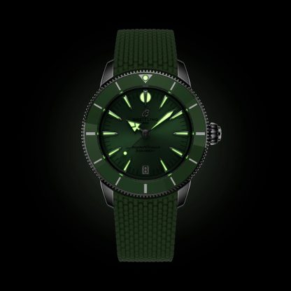 Montre unisexe Breitling Superocean Heritage Automatic 36mm Caoutchouc vert A10390361L1S1 – Image 5