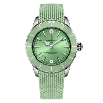 Montre unisexe Breitling Superocean Heritage Automatic 36mm Caoutchouc vert A10390361L1S1