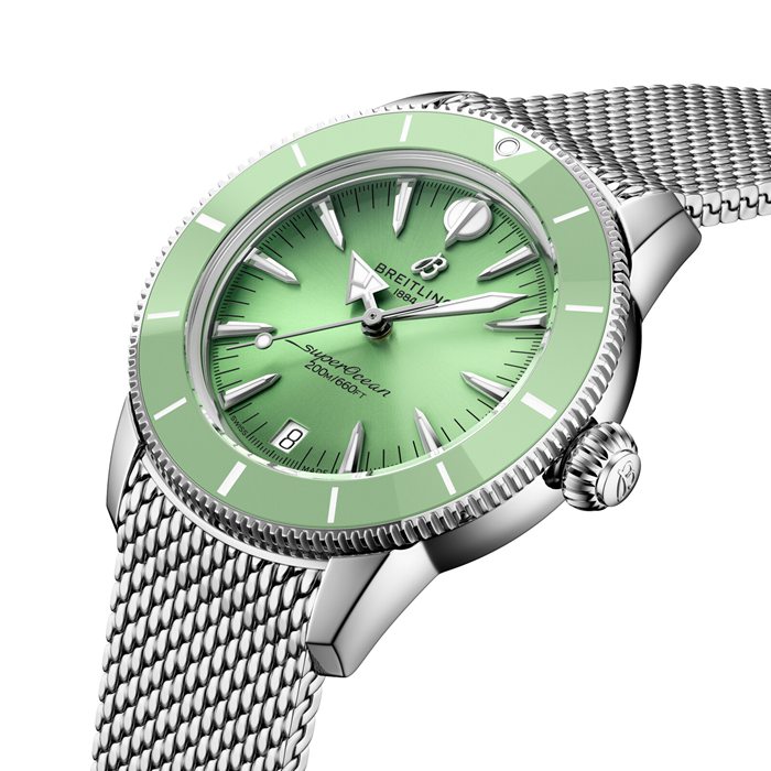 Montre unisexe Breitling Superocean Heritage Automatic 36mm Green A10390361L1A1 – Image 3
