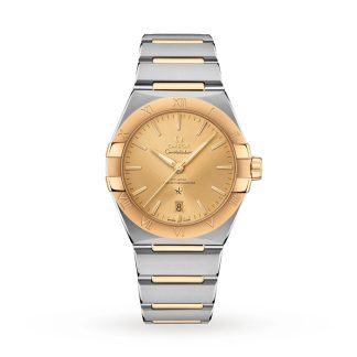 Omega Constellation 39mm Acier - Or jaune sur acier - Or jaune O13120392008001