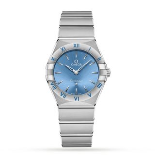 Omega Constellation Co-Axial 28mm Ladies Watch Blue O13110286003001
