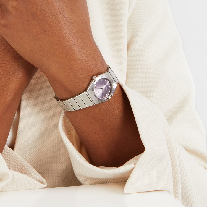 Omega Constellation Co-Axial 28mm Ladies Watch Purple O13110286060002 – Image 3