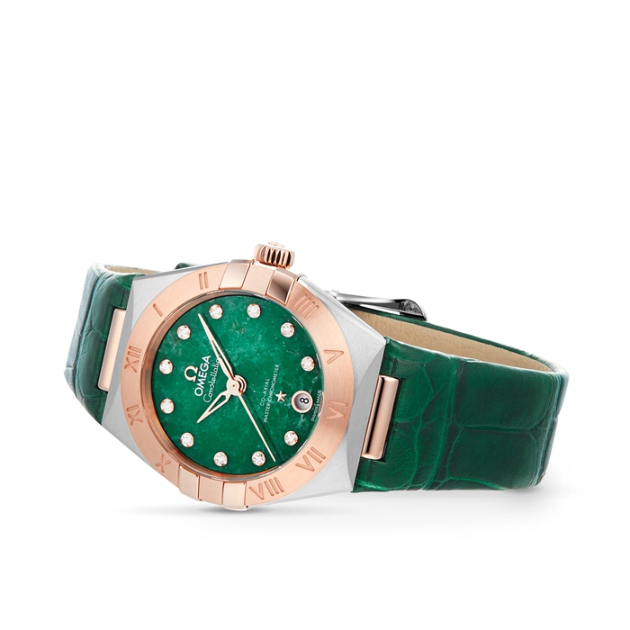 Omega Constellation Co-Axial Master Chronometer 29mm Ladies Watch Green O13123292099001 – Image 3
