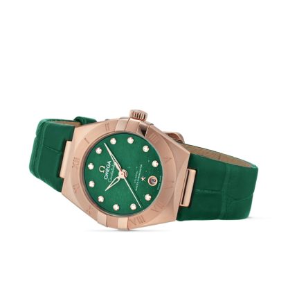Omega Constellation Co-Axial Master Chronometer 29mm Ladies Watch Green O13153292099002 – Image 3