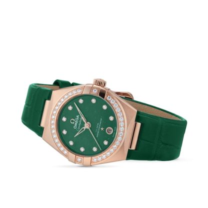 Omega Constellation Co-Axial Master Chronometer 29mm Ladies Watch Green O13158292099004 – Image 3