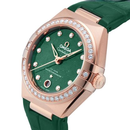 Omega Constellation Co-Axial Master Chronometer 29mm Ladies Watch Green O13158292099004 – Image 5