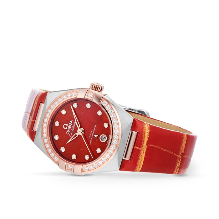 Omega Constellation Co-Axial Master Chronometer 29mm Ladies Watch Red O13128292099002 – Image 3