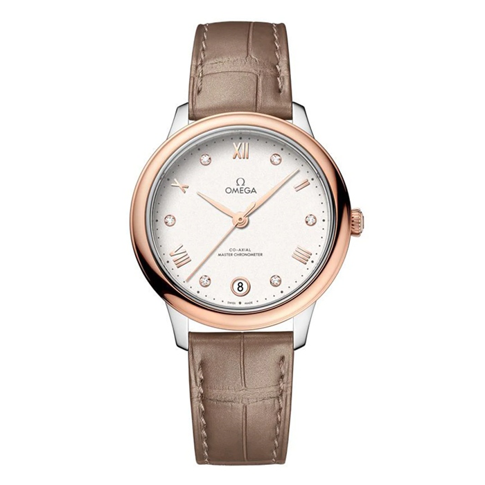 Omega De Ville Prestige 34mm Ladies Watch Silver O43423342052001