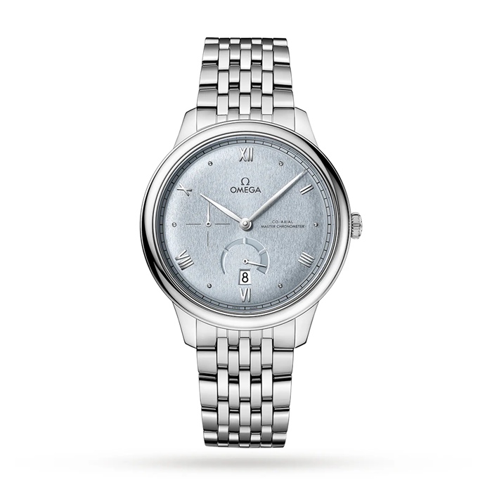 Omega De Ville Prestige Co-Axial Chronometer Power Reserve 41mm Montre Homme Bleu O43410412103001
