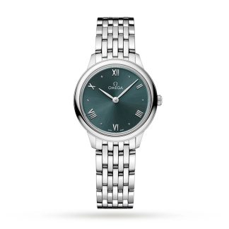 Omega De Ville Prestige Quartz 27.5mm Ladies Watch Green O43410286010001