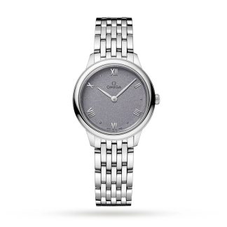 Omega De Ville Prestige Quartz 27.5mm Ladies Watch Purple O43410286003001