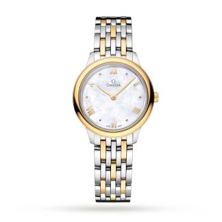 Omega De Ville Prestige Quartz 27.5mm Ladies Watch White O43420286005001