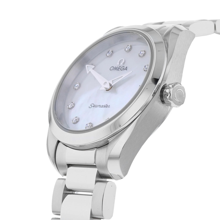 Omega Seamaster Aqua Terra 150M Ladies 28mm Quartz Diamond Dot Watch O22010286055001 – Image 2