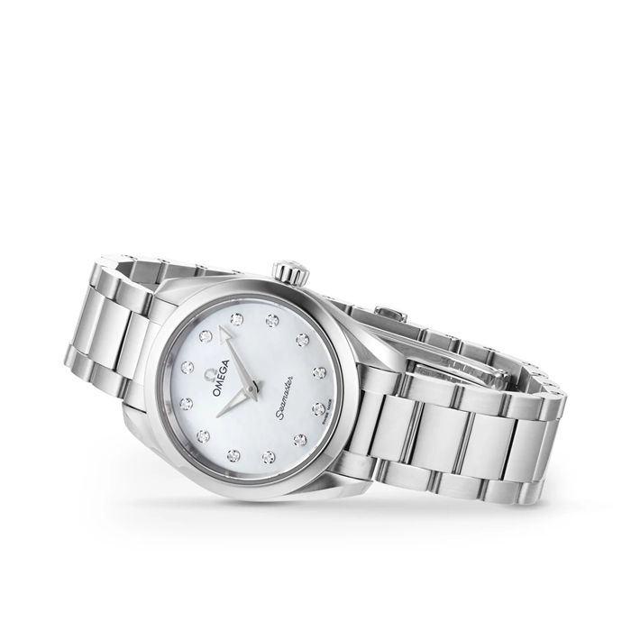 Omega Seamaster Aqua Terra 150M Ladies 28mm Quartz Diamond Dot Watch O22010286055001 – Image 5