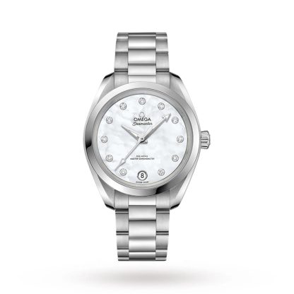 Omega Seamaster Aqua Terra 150M Ladies 34mm Automatic Co-Axial Diamond Dot Watch O22010342055001