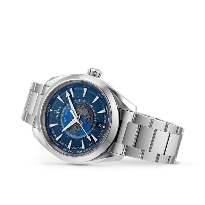 Omega Seamaster Aqua Terra 150m Co-Axial GMT Worldtimer 43mm Montre Homme O22010432203001 – Image 3