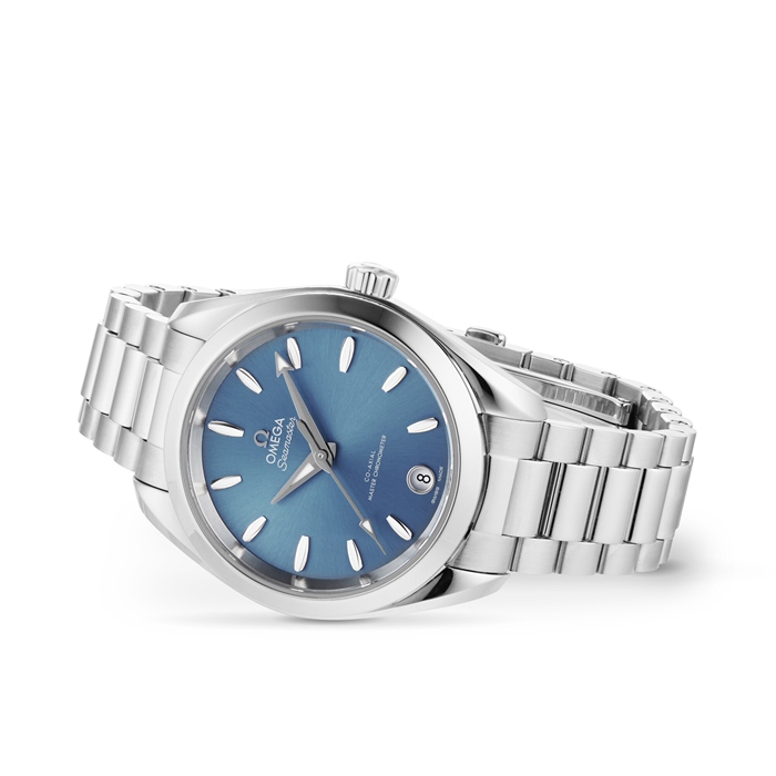 Omega Seamaster Aqua Terra 150m Co-Axial Master Chronometer 34mm Ladies Watch Blue O22010342003002 – Image 4