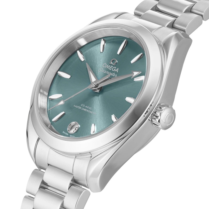 Omega Seamaster Aqua Terra 150m Co-Axial Master Chronometer 34mm Ladies Watch Green O22010342010001 – Image 5