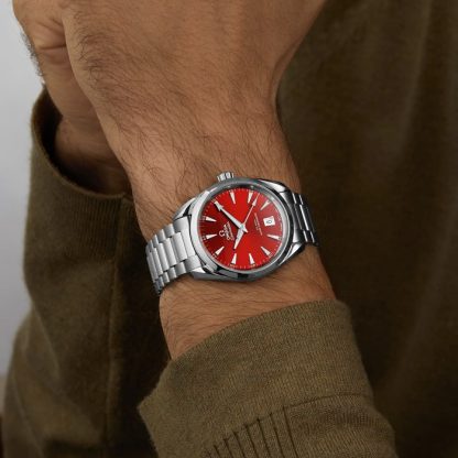 Omega Seamaster Aqua Terra 150m Co-Axial Master Chronometer 38mm Montre Unisexe Rouge Terracotta O22010382013003 – Image 2