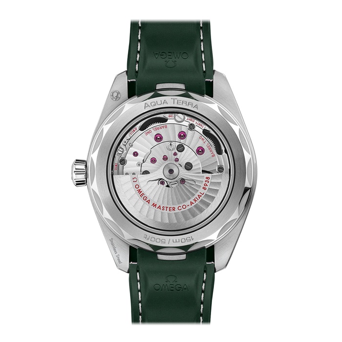 Omega Seamaster Aqua Terra 150m Co Axial Master Chronometer GMT Worldtimer 43mm Montre Homme Caoutchouc Vert O22032432210001 – Image 2