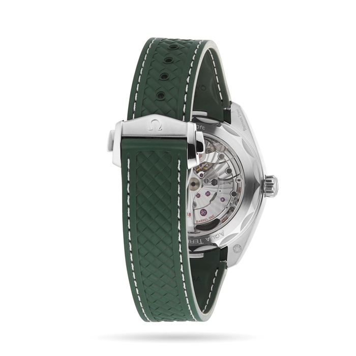 Omega Seamaster Aqua Terra 150m Co Axial Master Chronometer GMT Worldtimer 43mm Montre Homme Caoutchouc Vert O22032432210001 – Image 5
