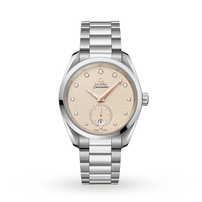 Omega Seamaster Aqua Terra Seamaster Steel Chronometer 38mm Ladies Watch O22010382059001