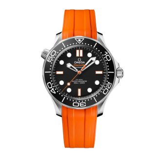 Omega Seamaster Diver 300 Automatic 42mm Mens Watch Orange Rubber O21032422001006