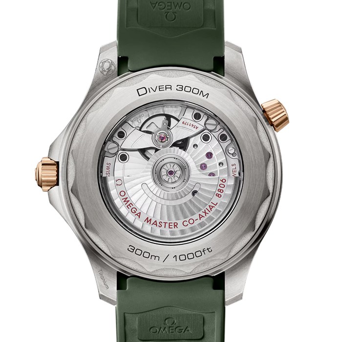 Omega Seamaster Diver 300M 42mm Montre Homme Caoutchouc Vert O21092422010001 – Image 3