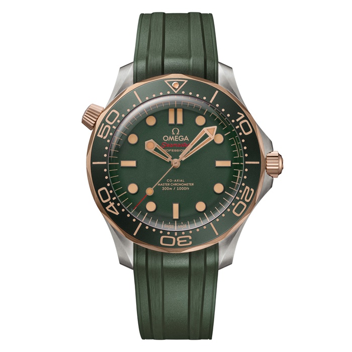 Omega Seamaster Diver 300M 42mm Montre Homme Caoutchouc Vert O21092422010001
