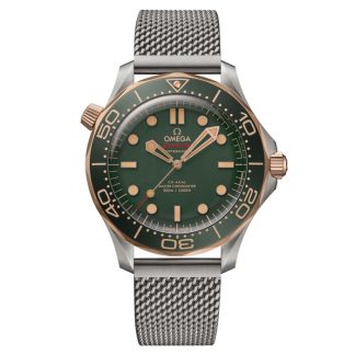 Omega Seamaster Diver 300M 42mm Titanium Mens Green Watch O21090422010001