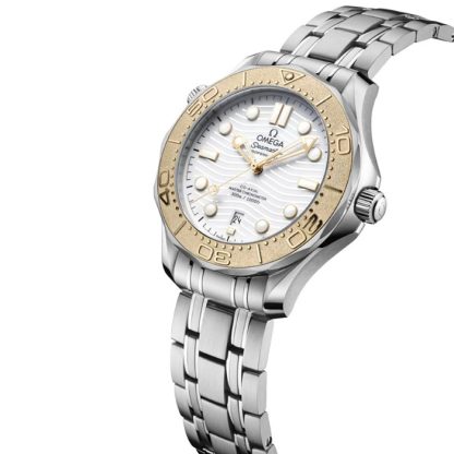 Omega Seamaster Diver 300m Co Axial Master Chronometer Paris 2024 42mm Montre Homme Blanc O52221422004001 – Image 2