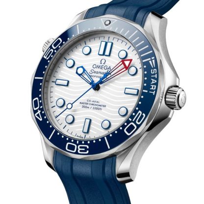 Omega Seamaster Diver Americas Cup 300m 42mm Montre Hommes Bracelet Caoutchouc Blanc O21032422004002 – Image 2