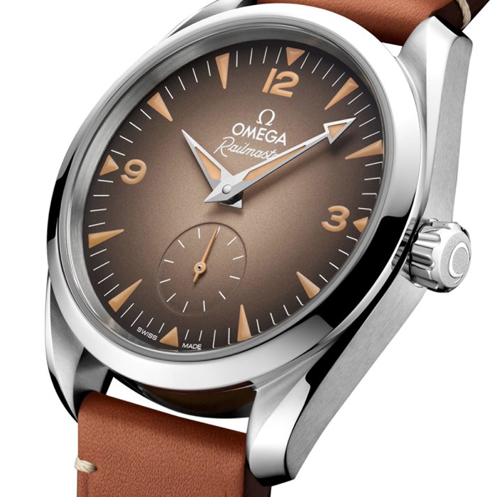 Omega Seamaster Railmaster 38mm Montre Homme Cuir Marron O23512382013001 – Image 3
