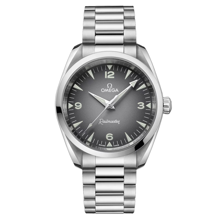 Omega Seamaster Railmaster 38mm Montre Homme Gris O23510382006001